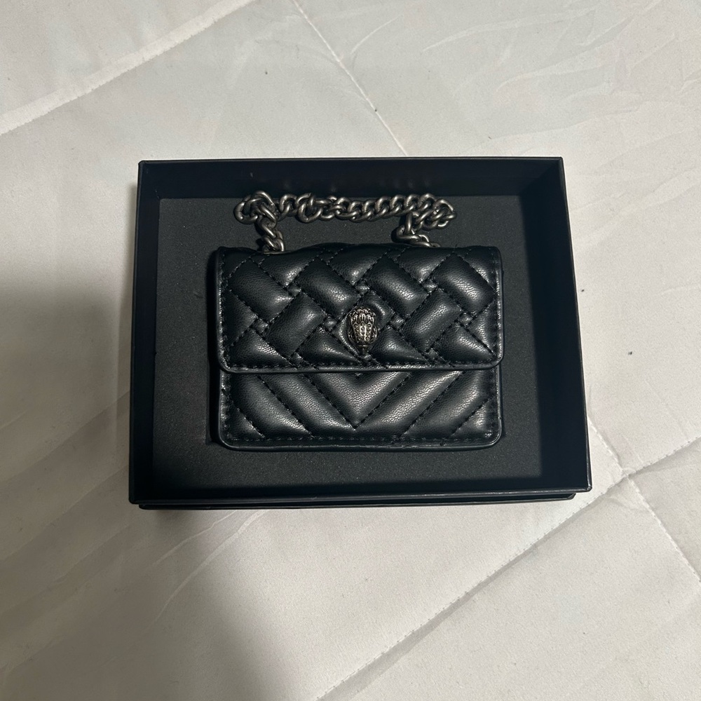 Kurt Geiger Black Quilted Mini Bag